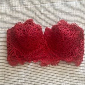 Red lace Victoria secret bra